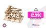 Robotime-rompecabezas de madera 3D de canicas, modelo de montaña rusa, rueda de agua