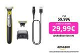 Philips OneBlade 360 – Maquinilla de Afeitar Híbrida, Barbero Eléctrico y Afeitadora, 2 Cuchillas 360, Peine-Guía Ajustable 5 en 1 (modelo QP2734/30)