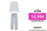 Womensecret Pijama, Mujer, Gris Claro/Plata, L