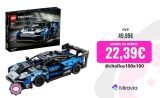 Kit de construcción de maqueta de coche de juguete LEGO® Technic 42123 McLaren Senna GTR™; construye y expón un auténtico supercoche McLaren (830 piezas)