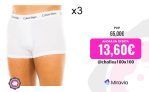 Calvin Klein-Pack-3 Boxers tejido transpirable y frontal anatómico U2664G hombre