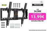 Perlegear Soporte TV Pared para TV de 37-82 Pulgada hasta 60 kg, Soporte TV Inclinable Máx VESA 600x400mm, Soporte Pared TV con Cordones Ajustables