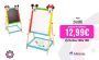 WOOMAX Disney Pizarra de madera, Pizarra de madera Disney, Pizarra Disney, Pizarra Disney, Pizarra para niños, Pizarra madera niños, Minnie y Mickey, mide 37,5×65 cm, Pizarra doble cara, Incluye tizas, borrador y marcador negro, Pizarra de pie para niños