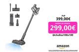 Dreame R20 Aspirador inalámbrico, Succión Potente 190 AW, Funcionamiento 90 min, Detección de Suciedad, Pantalla LED, Luces LED Azules, Diseño antienredos, para hogar, Pelo Mascotas, Alfombras