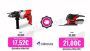 Casals – Taladro percutor ID500REA taladradora de 500W, Casals – Multi lijadora SD75 roja de 75W