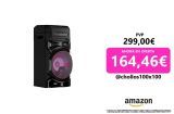 LG XBOOM RNC5 – Altavoz Bluetooth, Alta Potencia, Portátil, USB, Funciones DJ, Karaoke, con Luces LED Variables, Amplia Conectividad, El Sonido Absoluto, 3 Altavoces, Color Negro