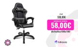 T-Lovendo – Silla PC Gaming Videojuegos Racing Escritorio Sillon Gamer Oficina Despacho