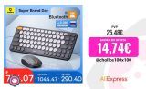 Baseus-ratón inalámbrico con Bluetooth para ordenador, Combo de teclado y ratón con receptor USB Nano de 2,4 GHz para PC, MacBook, Tablet y portátil