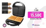 Máquina 3 en 1 para Gofres, Sandwiches y Parrillas, 750W