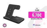 Soporte de cargador inalámbrico 3 en 1, estación de carga rápida para iPhone 15, 14, 13, 12, 11, Apple Watch 9, 8, 7, 6, 5, SE, AirPods Pro 2, 3