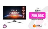 MSI Optix G32CQ4 E2 31.5″ LED WQHD 170Hz FreeSync Premium Curva