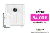Xiaomi Smart Air Fryer 6.5L – Freidora de aire 6.5L, 1800W, 100 recetas, pantalla OLED, temperatura regulable 40°C-220°C °, Cocción uniforme 360°, blanco (Versión ES)