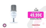 Micrófono – HYPERX SoloCast, Alámbrico, USB-C, Para PS5/PS4/PC/Mac, Blanco