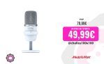 Micrófono – HYPERX SoloCast, Alámbrico, USB-C, Para PS5/PS4/PC/Mac, Blanco