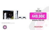 Consola – Sony PlayStation 5 Slim Digital Edition, 1 TB SSD, 4K, 2 mandos, Chasis D, Blanco