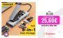 Essager-concentrador USB 8 en 1 con función de almacenamiento en disco, estación de acoplamiento de ordenador portátil Compatible con USB tipo c a HDMI para Macbook Pro Air M1 M2