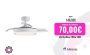 Akunadecor – Ventilador de techo Best Seller, motor DC Led Regulable 72w, Temporizador y Memoria de color con 7.920 lumenes, Muy Silencioso
