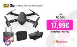 Dron profesional E88 4k gran angular, cámara HD, WiFi, fpv, soporte de altura, cuadricóptero RC plegable, juguetes para niños