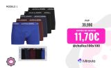 Jack & Jones Hombre NEW Boxer Calzoncillos Pack 5 unids Mod Trunks Jacblack  , composición 95% algodón y 5% elastano