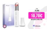 Dispositivo de Belleza Ocular ANLAN EMS con Terapia de Luz para Eliminar Ojeras y Bolsas bajo los Ojos Instrumento de Masaje de Elevación de Ojos Fuente de Alimentación Tipo-C Recargable