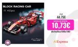 ToylinX-Juego de construcción de coches de carreras RC F1, MOC, coche de Control remoto, bloques de construcción, modelo coleccionable, Kits de coches, juguetes de construcción