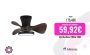 Akunadecor – Ventilador Dc Candy Negro Madera Led Dimable Con Memoria De Color Akunadecor