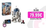 LEGO Star Wars R2-D2 Figura de Droide de Juguete de Construcción con Minifigura de Darth Malek del 25 Aniversario y Placa Decorativa, Regalo para Niños y Niñas de 10 Años o Más 75379