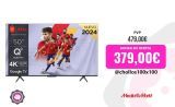 TV QLED 50″ – TCL 50C655, UHD 4K, AiPQ PRO, QLEDPRO, Dolby Vision y Atmos, HDR10+, Negro
