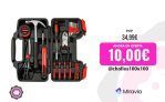 Casals – Caja de herramientas HH39 con 39 piezas, Maletín de plástico duro, bricolaje, reparaciones, llaves allen, destornilladores, alicates, metro, tijeras, martillo y accesorios