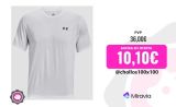 Camiseta Under Armour UA Tech Reflective en tejido de secado rápido / 1377054-100-100-White-Reflective