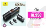 Baseus-Divisor de coche QC4.0 120 PD PPS, enchufe de encendedor de cigarrillos Dual USB tipo C, adaptador de cargador rápido para iPhone y Xiaomi, 3,0 W