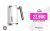 Espumador de Leche 500W 2 en 1, Calienta y Espuma. Espumadora de leche, para Cafe, Chocolate, Calentar Leche para Macchiato Latte Cappuccino y Espresso con Crema, Espumador Automatico con tapa Blanco mango de Cromado, Jarra Inalambrica 500w. Cable 75cm