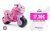 INJUSA – Moto Correpasillos Twin Dessert, Moto para Niños de 18 a 36 Meses, con Ruedas Anchas de Plástico, Decoración Permanente e Impermeable y Asa de Transporte, Versiones: Minnie en Rosa, Spidey en Azul, Patrulla Canina en Rojo y Dinosaurios en Verde