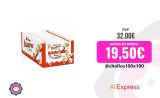 Kinder bueno blanco – Caja de 30 unidades con 2 barritas cada unidad – Barritas de chocolate blanco y barquillo. Chocolates con leche oblea cubierta con leche y avellanas. Barras crujientes  y cremosas