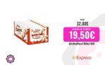 Kinder bueno blanco – Caja de 30 unidades con 2 barritas cada unidad – Barritas de chocolate blanco y barquillo. Chocolates con leche oblea cubierta con leche y avellanas. Barras crujientes  y cremosas