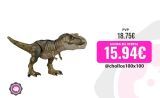 Mattel Jurassic World T-Rex golpea y devora Dinosaurio articulado, figura de juguete para niños (HDY56)