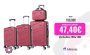 Conjunto de Maletas de Viaje Elegantes: Carcasa Ligera de ABS, Cerradura Numérica, 4 Ruedas Giratorias 360°, Asa Telescópica de Aluminio | Juego de Maletas  |  Set Trolley Maleta Cabina ( 6999 4M M010  6004 6008 TOP Flash )