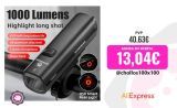 Luz de bicicleta OFFBONDAGE 1000lumen para bicicleta, banco de potencia, linterna, manillar de carga USB, mtb, luz de carretera