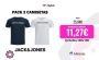 Jack & Jones Hombre Pack 2 Camisetas Algodón Ajuste Regular FIT (amplio) Primavera Verano Moda Casual Informal