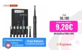 Fairywill-Cepillo de dientes eléctrico para adultos, dispositivo sónico de limpieza dental E11 resistente al agua con carga USB, recargable, 8 cabezales de repuesto