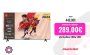 TV LED 55″ – TCL 55P655, UHD 4K, Quad Core, Smart TV, Google TV, HDR, Brushed titanium metal front