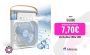 Mini Aire Acondicionado Ventilador Klack Portatil Enfriador de aire 4 en 1 – Ventilador, Humidificador, Aromaterapia y Luz Led de colores