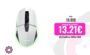Trust Gaming GXT 110W Felox Ratón Inalámbrico Gaming Recargable, Batería de 80h, 800-4800 dpi, Iluminación LED Multicolor, 6 Botones, Ratón Gaming para Portátil, PC, Windows – Blanco