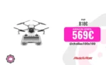 Drone – DJI Mini 3 Fly More Combo, Con mando DJI RC, Hasta 38 min, QuickShots y QuickTransfer, 4K/30 fps, Blanco
