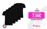 Roly Pack 5 Camisetas Unisex Calidad 155 Gramos Manga Corta Cuello Redondo