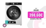 Hisense WF3S1043BW3 – Lavadora con Vapor, Clase A, 10.5 kg, Conectividad WiFi, Función Vapor 99,9%, Lavado Auto Wash, Lavado Rápido 15′, Blanco