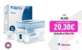 BRITA Depósito filtrante Flow XXL (8,2 l) incl. 1x cartucho MAXTRA PRO All-in-1: cabe en la nevera, con memo digital y tapa deslizante, reduce el cloro, la cal y las impurezas