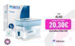 BRITA Depósito filtrante Flow XXL (8,2 l) incl. 1x cartucho MAXTRA PRO All-in-1: cabe en la nevera, con memo digital y tapa deslizante, reduce el cloro, la cal y las impurezas