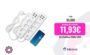 Pack x 2 unidades Regleta Inteligente WIFI Base enchufes múltiple con 3 tomas Schuko + Cargador 4 USB Wifi y Monitor de consumo Control por Alexa y Google Cable 1,5m – Nine&One Premium 9&1