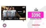 TV LED 65″ – Hisense 65A6N, UHD 4K, Smart TV, HDR 10+, Dolby Vision, Control por Voz, Modo Juego, IA, Negro